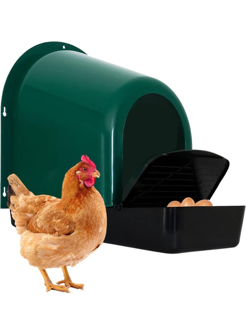 Master Gold Chicken Nesting Box for Collecting Eggs | Slanted Design to Protect Eggs from Breaking and Pollution | Durable UV Resistant | Removable Tray & Ventilation Holes for Poultry Breeding - Image 2
